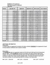 Salary Schedule Template Pictures