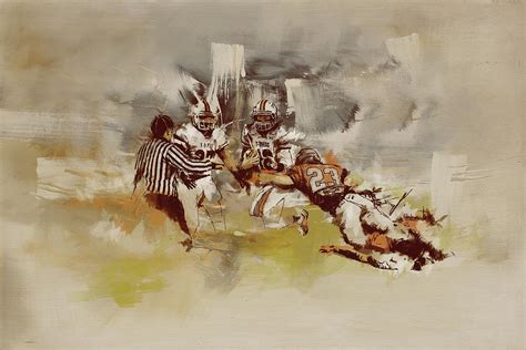 Rugby Painting By Corporate Art Task Force