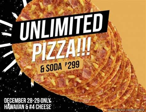 Yellow Cab Pizza S Hungry Holiday Treats Unli Pizza And Free Pizza