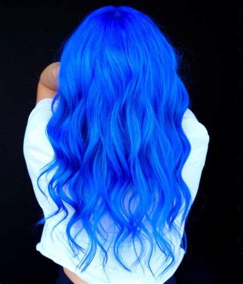 Bright Full Of Energy Electric Blue Hair Will Light The Spark In You
