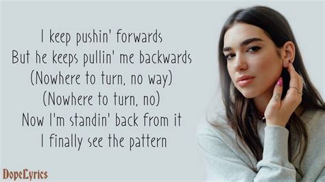 Why is everyone on here just nine year olds thinking that dua lipa is sending a message to them, advice. New Rules - Dua Lipa (Lyrics)