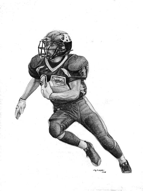 We're excited about the big game this weekend! Football Player Drawing - Cliparts.co