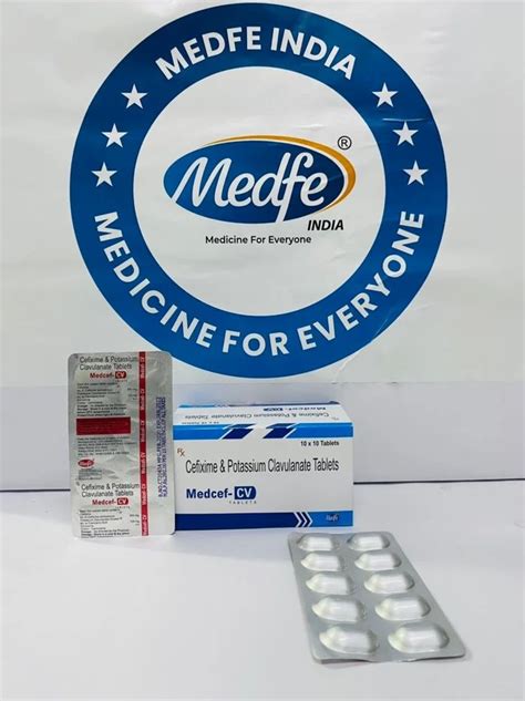 Medfe Cv Cefixime Potassium Clavulanate Tablets Tablet At Rs