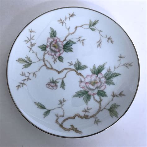 vintage noritake chatham 5502 bread plate pink flowers on branches 6 3 8 pink and white flowers