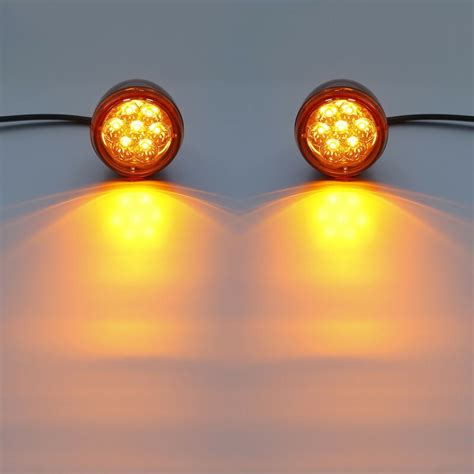 Motorcycle Amber Led Turn Signal Indicator Light For Harley Sportster