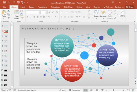 Animated Network Powerpoint Template Concept