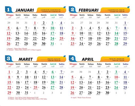 Kalender 2020 Indonesia Jawa Financial Report