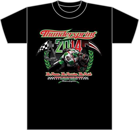 The Thundersprint 2014 Official T Shirt Darley Moor Race Circuit