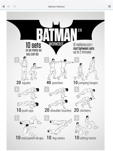 Batman Workout Batman Hollywood Batman Workout Superhero Workout