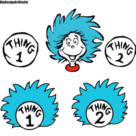 Thing 1 And Thing 2 Etsy