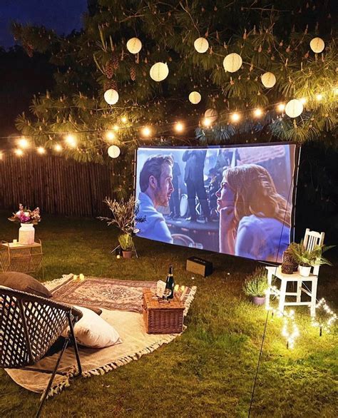 backyard movie night party outdoor movie nights party night cinema idea outdoor cinema