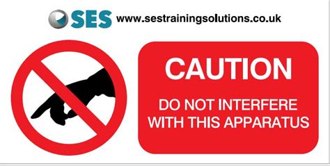 Do Not Interfere Sign Ses Training Solutions