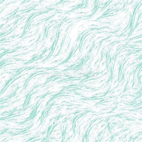 Turquoise Vector Seamless Pattern Of Flowing Corners And Lines Stock