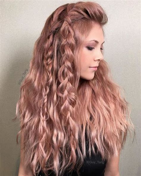 Stunning Beautiful Rose Gold Hair Color Ideas Trend Https