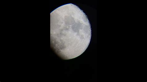 Moon Through Celestron Inspire 100az Telescope Youtube