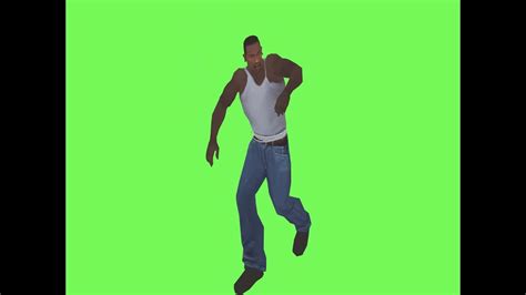 Cj Fortnite Default Dance Green Screen Meme Template Youtube