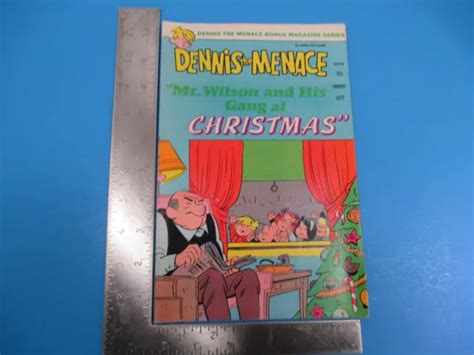 Vintage Dennis The Menace Mr Wilson And His Gang At Christmas Comic