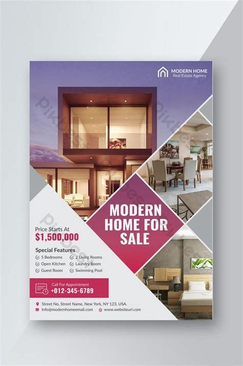 Elegant And Creative Real Estate Flyer Template Design Ai Free Download