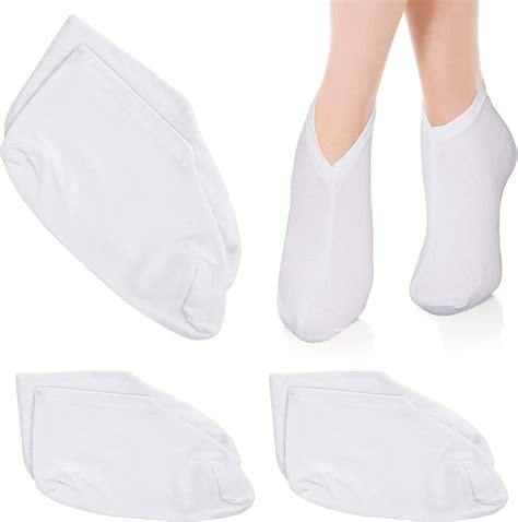 Wllhyf 3 Pairs Moisturizing Socks Overnight Spa Socks For Dry Feet Moisture