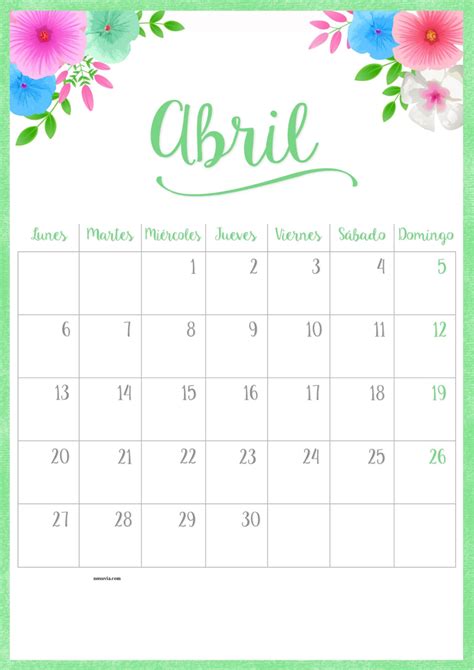Pin On Calendario Abril 2020