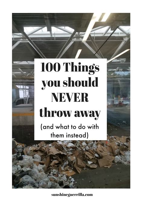 100 Things You Should Never Throw In The Garbage And What To Do With