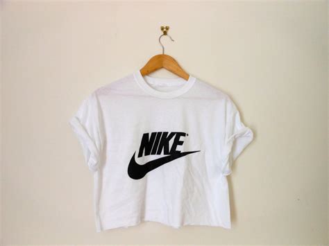 Classic White Nike Swag Style Crop Top Tshirt Fresh Boss Dope Celebrity