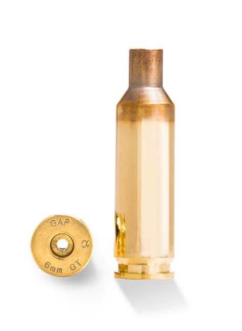 Alpha Munitions 6mm Gt Brass Qty 100 Premium Brass Cases For