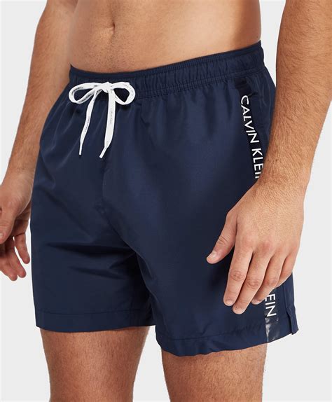 Calvin Klein Swim Shorts In Blue For Men Lyst