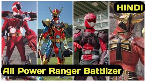 Every Power Ranger Battlizer All Battlizer Hindi A Squad Youtube