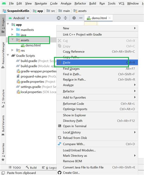 How To Add Local Html File In Android Studio Geeksforgeeks