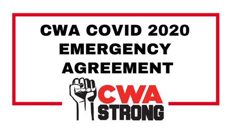 Cwa Covid 2020 Emergency Agreement Cwa Local 1033