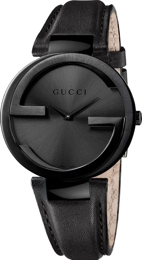 Gucci Ya133302 Interlocking G Black Unisex Watch 37mm