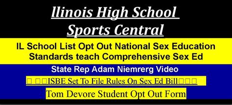 Il School List Opt Out National Sex Education Standards Teach Comprehensive Sex Ed