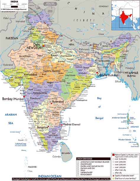 India Map With Cities All In One Photos