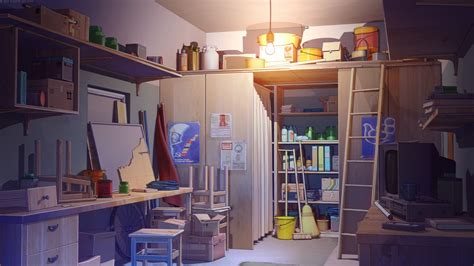 Wallpaper Anime Building House Interior Design Home