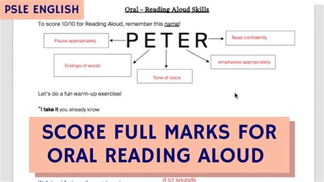 Score Full Marks For Oral Reading Aloud TTA PSLE English Oral Ep 1