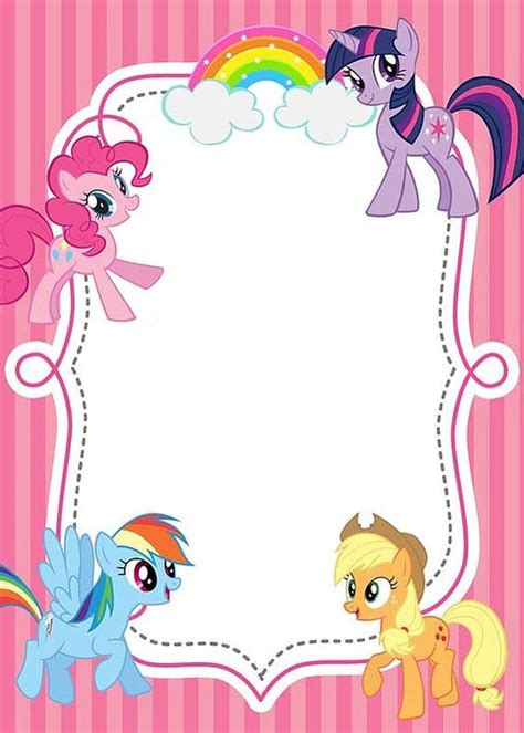 Free My Little Pony Party Invitations Printable
