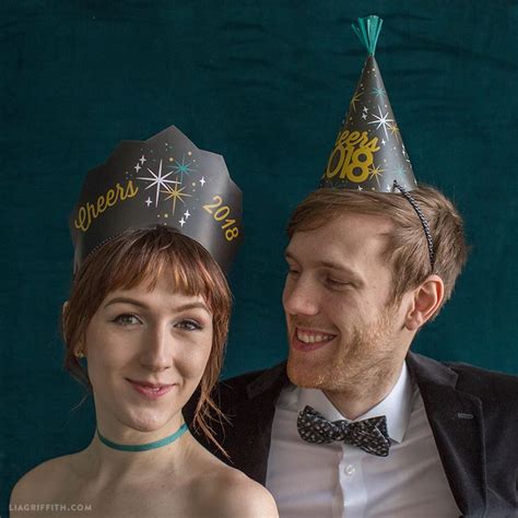 Printable New Year S Eve Hats Mercury Glass Centerpiece New Year S Eve Hats New Years Hat How
