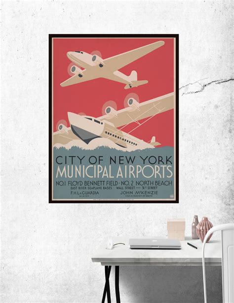 Nyc Municipal Airports Poster