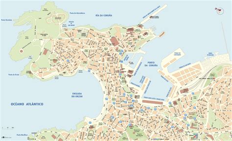 A Coruña City Center Map
