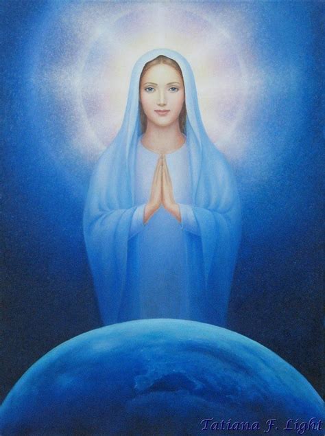 Blessed Mary Painter Tatiana F Light Святая Мария Pintura De