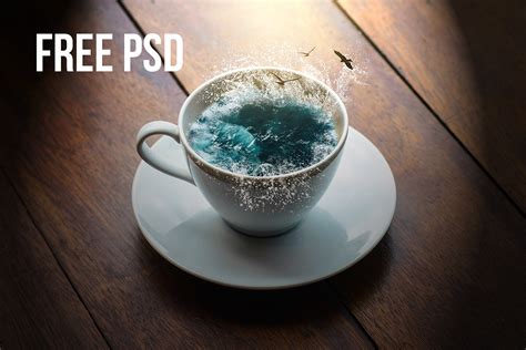 How To Create Ocean In A Teacup In Photoshop On Behance