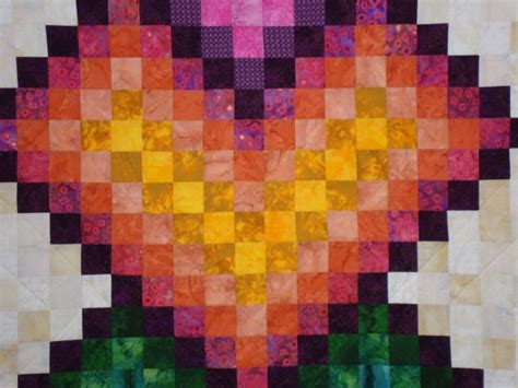 Wall Hanging Lap Quilt Womans Quilt Romantic T Hearts