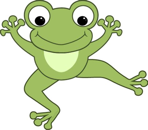 Cartoon Frog Hopping ~ Hopping Rana Frosch Salto Springender Jumping