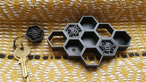 Honeycomb Key Holder Housewarming T Manchester Bee Etsy