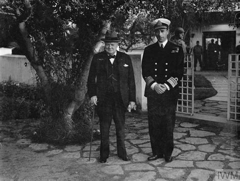 President Roosevelt And Prime Minister Churchill At The Allied Conference In Casablanca January