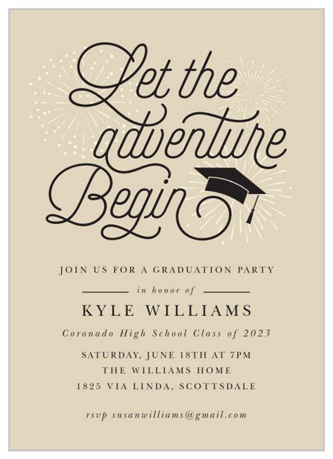 18th Birthday And Graduation Invitations Happy Birthday Card