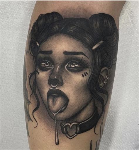 girl tattoos tatoos monami frost tattoo art drawings demon girl face cover woman face i