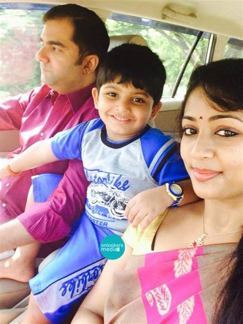 Navya Nair With Her Son Husband Latest Photos Malayalam Actress ~ Actress Rare Photo Gallery