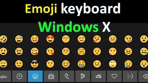 Emoji Keyboard In Windows 10 Youtube